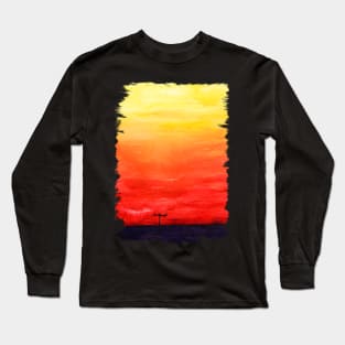 SUNSET brushstrokes Long Sleeve T-Shirt